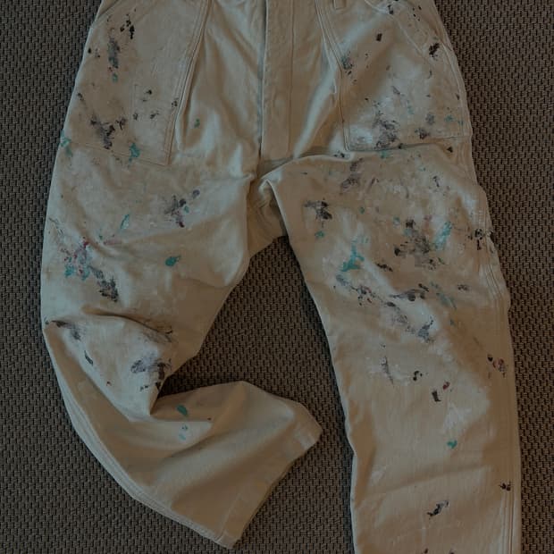 헤릴 페인터 팬츠 화이트