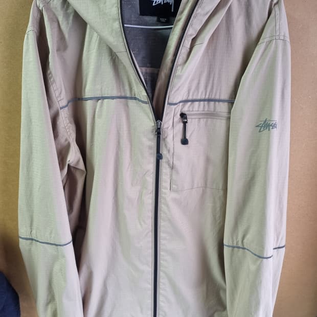 스투시 남성 바람막이 후드자켓 