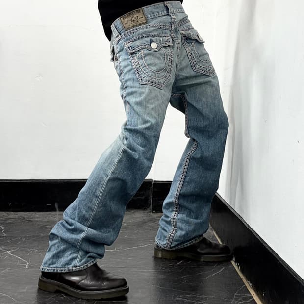 트루릴리전 월드투어 데님 팬츠