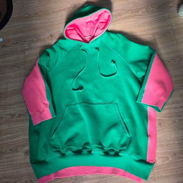 셀린느 18 FW  피비 파일로 오버사이즈 투톤 후디