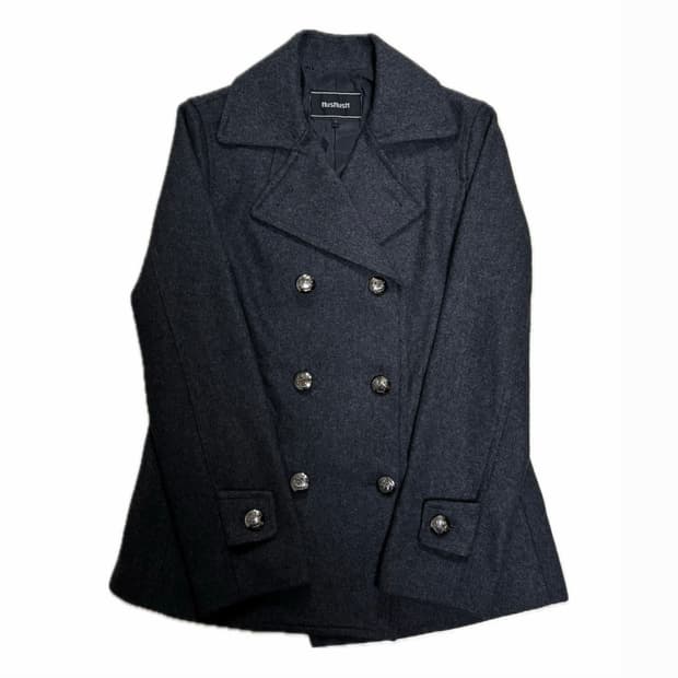 HusHusH 그레이 더블 코트