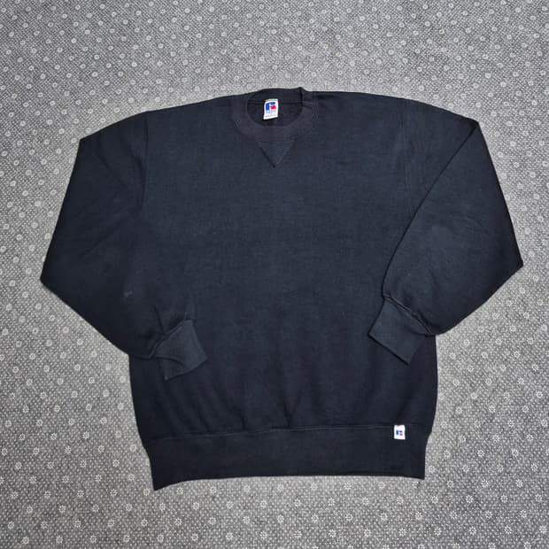 [M] 90s US Made 러셀 블랙 스웻 -8