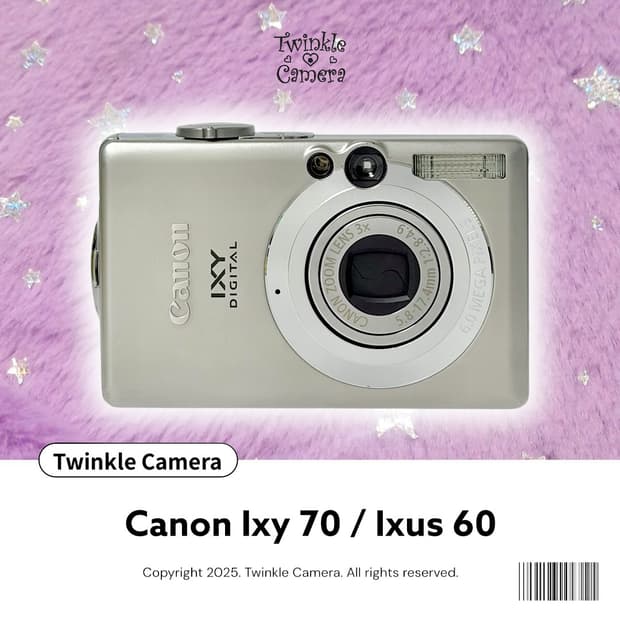 Canon ixy 캐논 익시 70 (익서스 60)