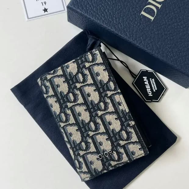 [정품] 신형 새상품 / 디올 오블리크 오거나이저 카드지갑 베이지