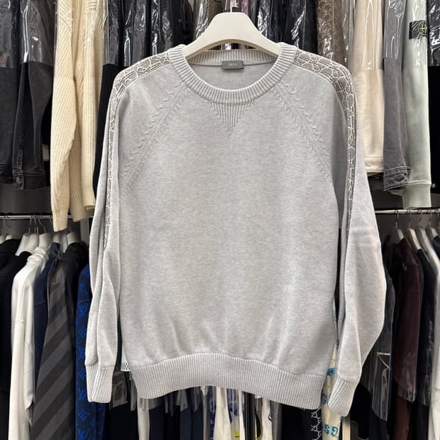 [리오브전포점] 디올 오블리크 인서트 사이드라인 니트