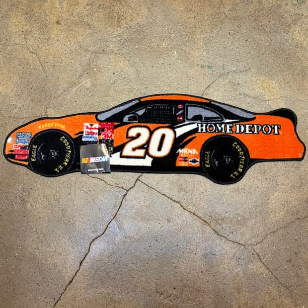 새상품 90s Made in USA 나스카 레이싱 카페트 러그 매트