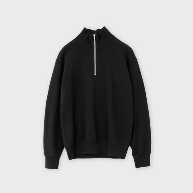 브라운야드 소프트 스웻 하프 집업 3 블랙 / 쿼터집업 반집업