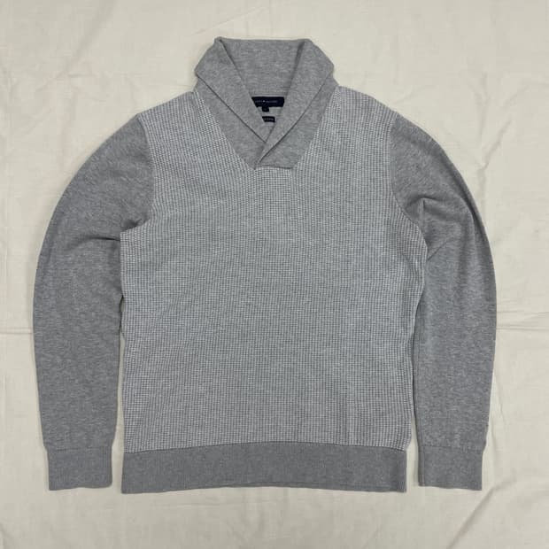[L] 타미힐피거 숄 카라 니트 스웨터 긴팔 