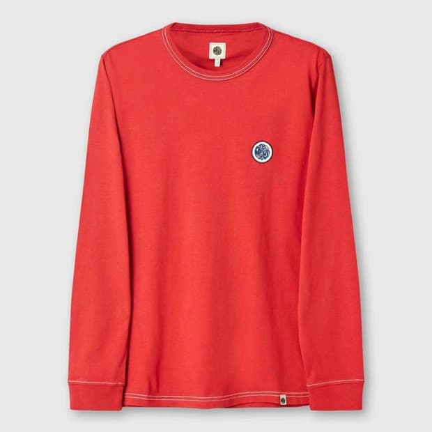 2016 Pretty Green 레드 긴팔 티셔츠