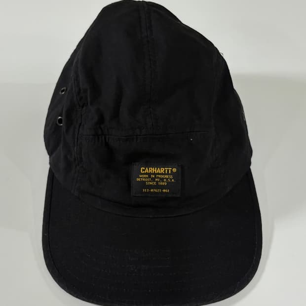 칼하트(Carhartt) WIP 블랙 밀리터리 캠프캡