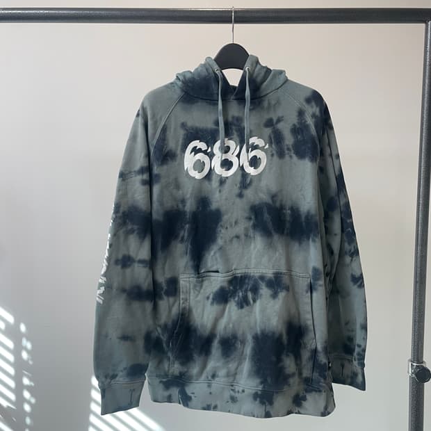 (S) 686 타이다이 후드티