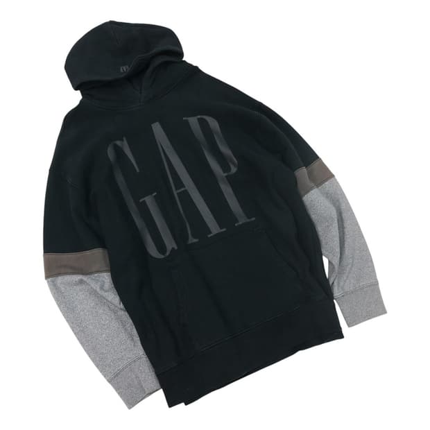 갭 빅로고 배색 빈티지 후드티셔츠