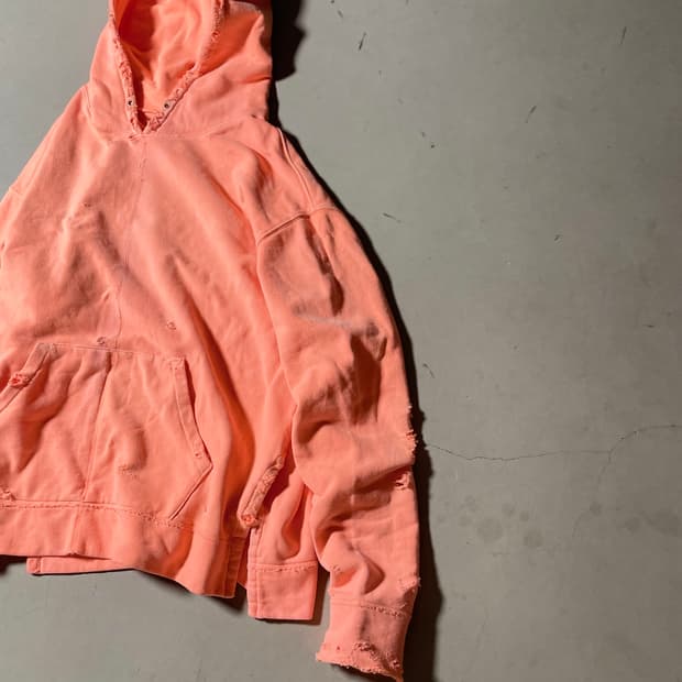 KZ Atelier  Distressed Over Hoodie