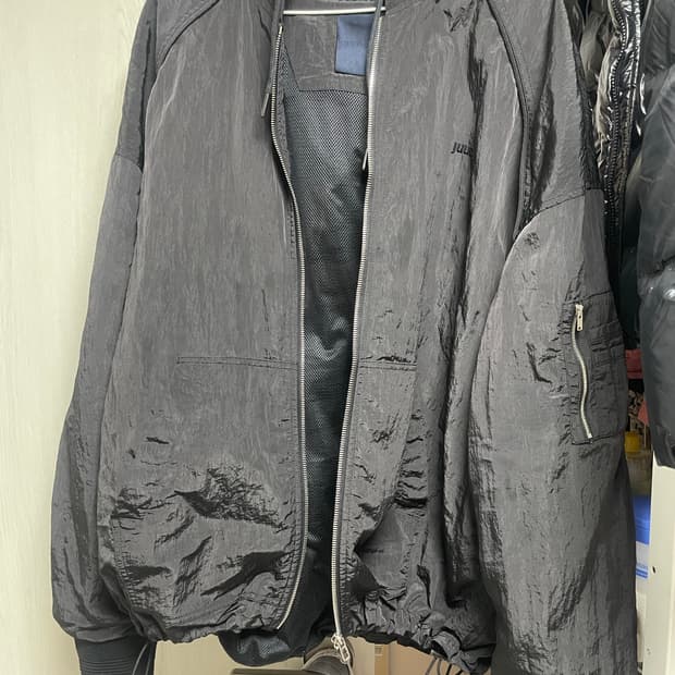 준지 22ss 나일론 후드 집업 M