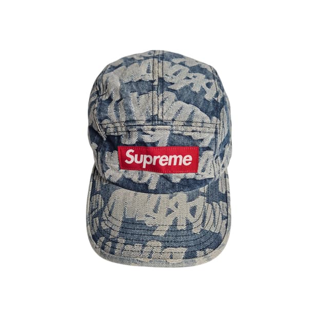 Supreme) 22SS 슈프림 팻 팁 자카드 데님 캡프캡