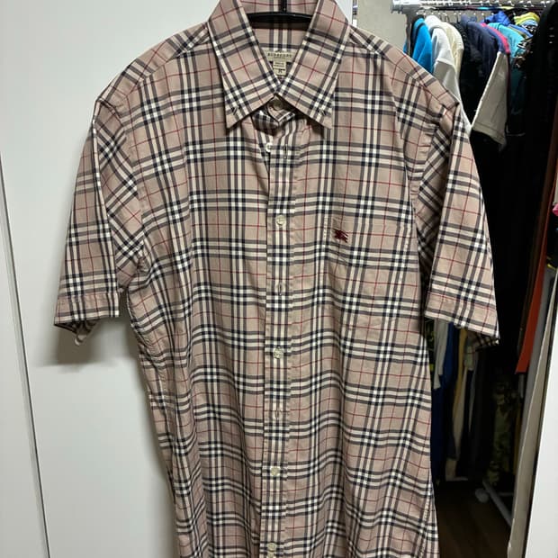 [정품] 버버리 반팔 셔츠 M/95