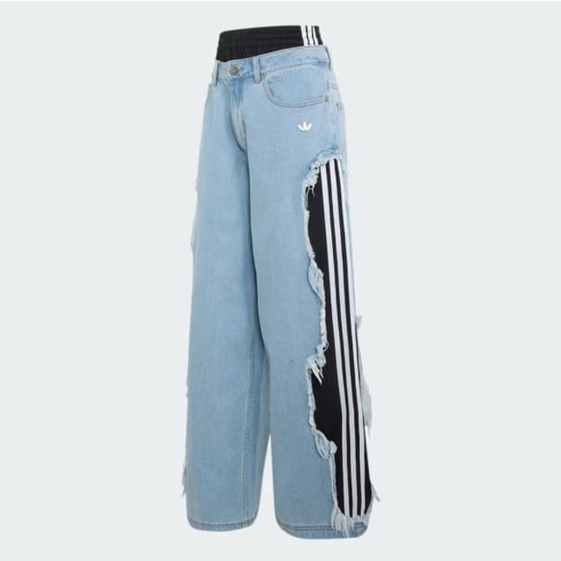 아디다스 아딜레늄5.0 디스컨트럭티드 데님 팬츠 L