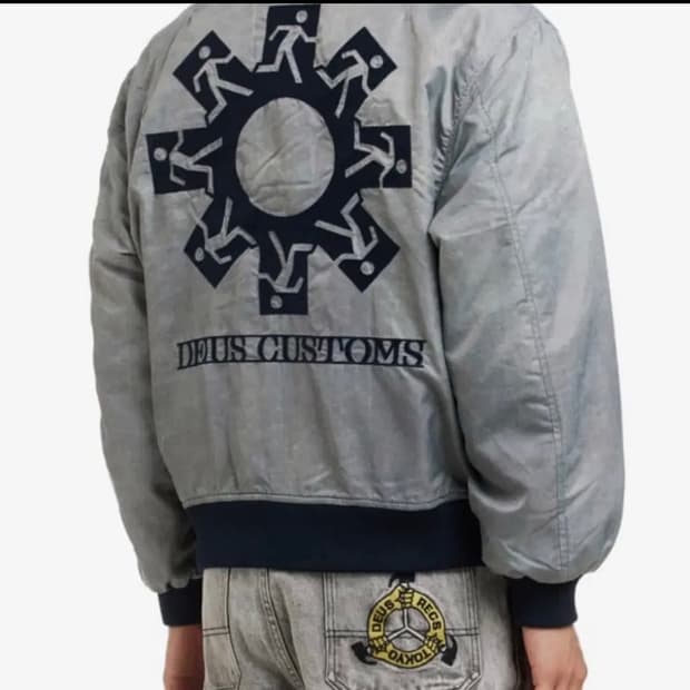 데우스 가든 봄버 자켓 빈티지그레이 L