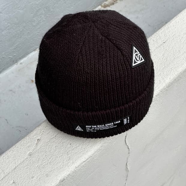 [M-L] 반스 로고 블랙 비니 모자