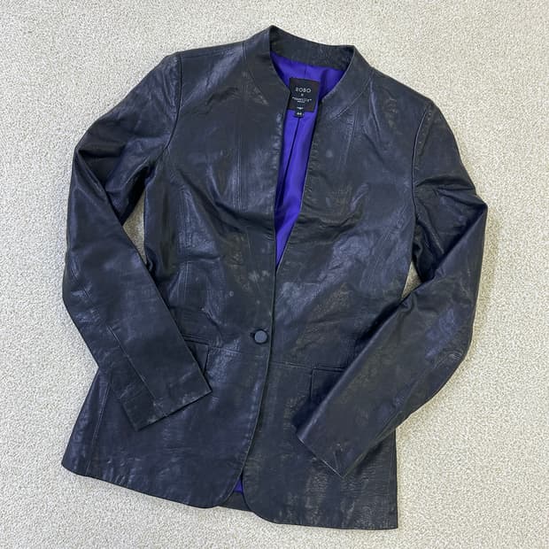 44 로보 바실리 램스킨 가죽 자켓 0323D