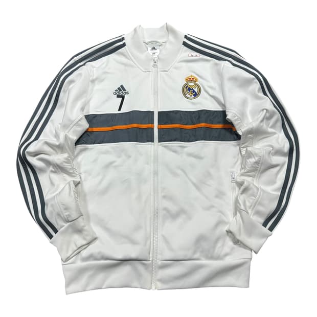 ✨ (바배) 아디다스 레알마드리드 7번 축구 화이트 트랙탑 져지 