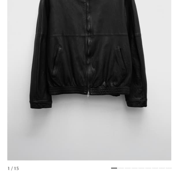 (M) youth washed leather blouson