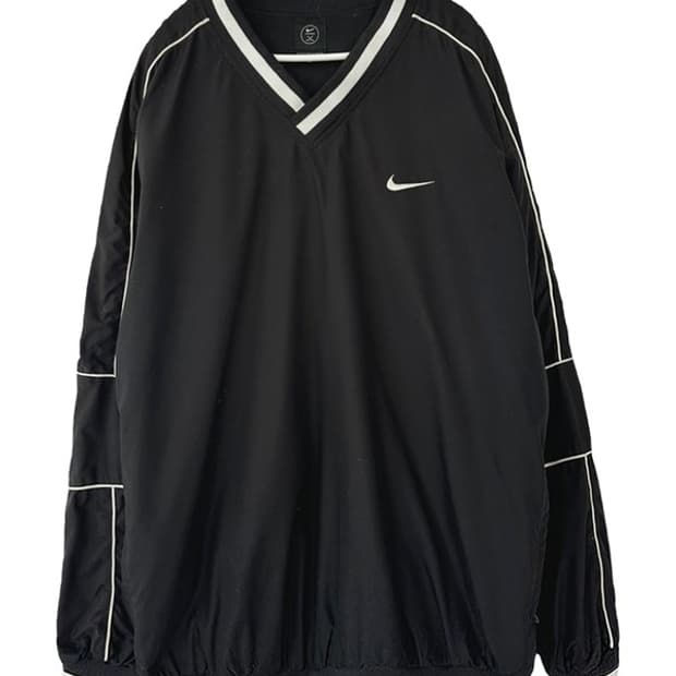 [L] NIKE 나이키 00s 올드스쿨 파이핑 브이넥풀오버