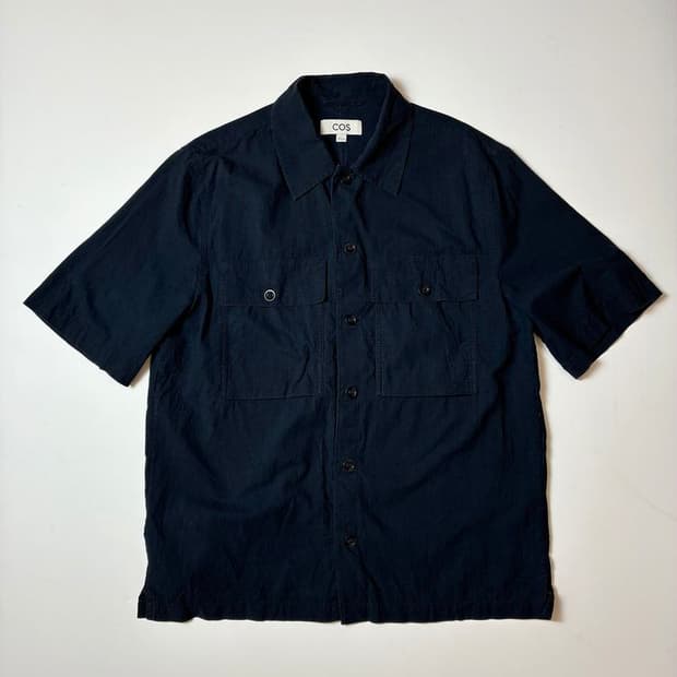 코스 COS 린넨 블렌드 반팔 투포켓 반팔 셔츠 PN9091