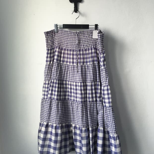 Check pattern layer skirt