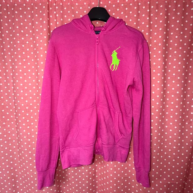 [Ralph Lauren] 빅포니 후드집업 핑크