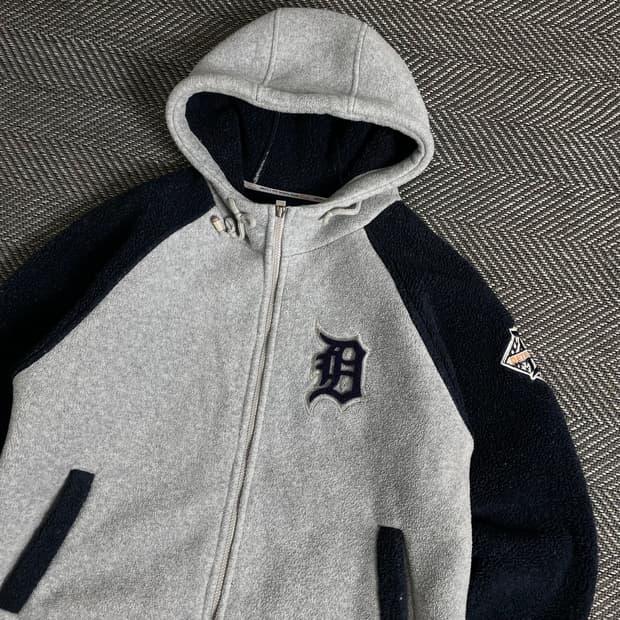 00s MLB 디트로이트 타이거즈 플리스 자켓y 2824