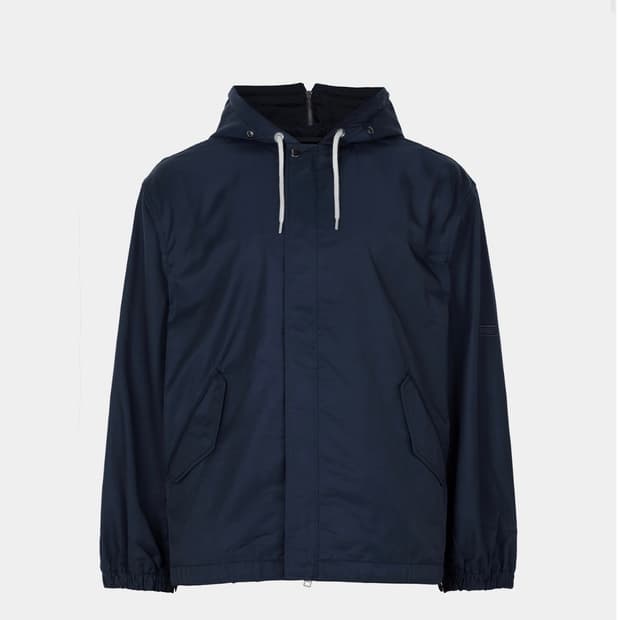 나나미카 26SS 네이비 나일론 트윌 후드 집업 자켓