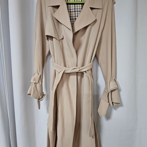 듀엘 루즈핏 트렌치코트