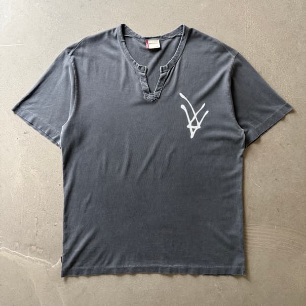 Levi’s Distressed Cut Neck Faded Tee