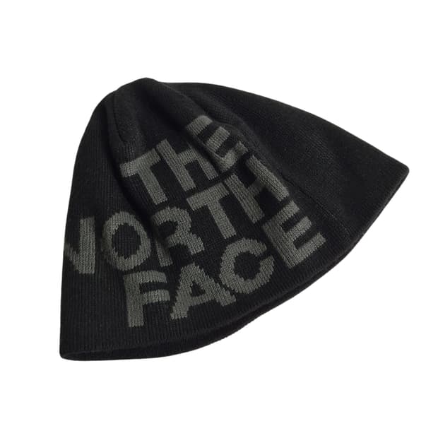 TNF) 노스페이스 빅로고 비니 검/회