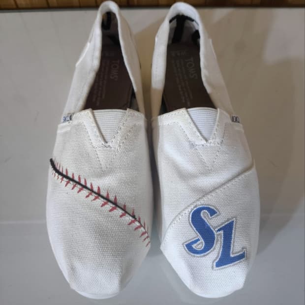 w8.5 255mm 탐스 슬립온 삼성라이온즈 커스텀 