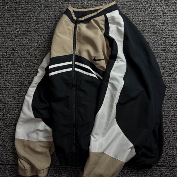 90s 나이키 올드스쿨 배색 박시핏 바람막이 1417