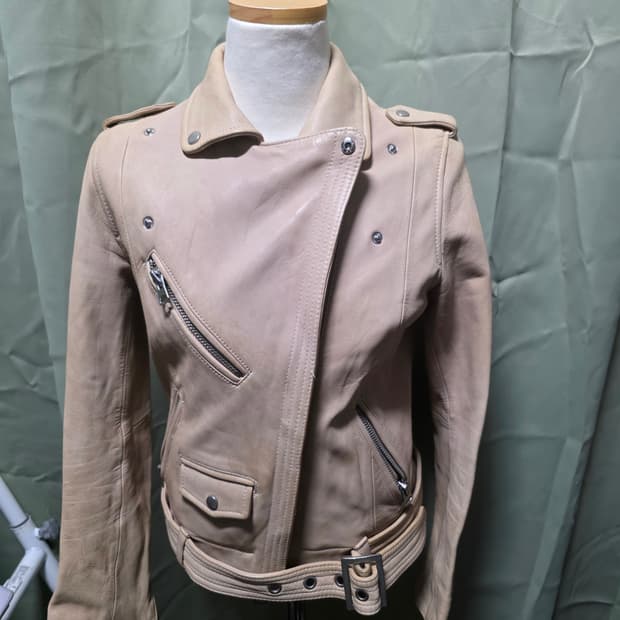 옐로베이지 레더 자켓