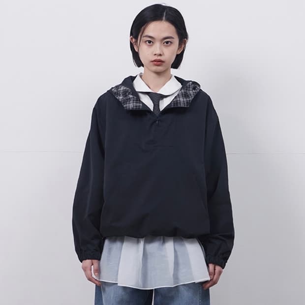 오헤시오 아노락 후드 네이비