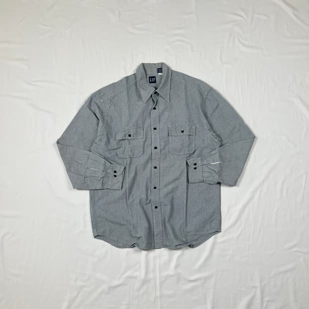 90‘s 갭 gap 포켓 체크 셔츠 남방