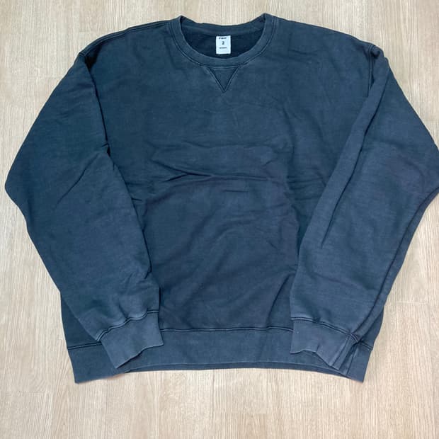 [2] 블라인드파일즈 블랭크 스웻셔츠 맨투맨 / 블랙