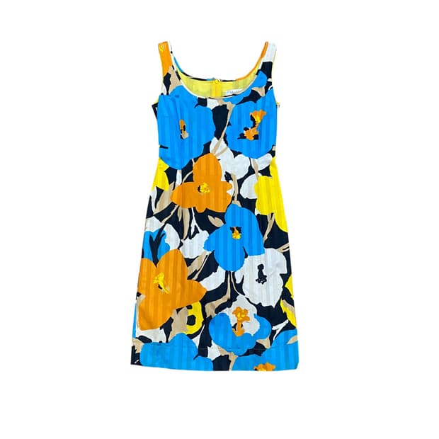 Max Mara, Flower Pattern Sleeveless Dres