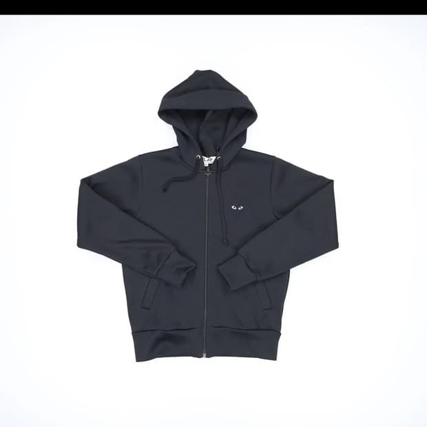 꼼데가르송 여성 빅블랙하트 후드집업 0107H1