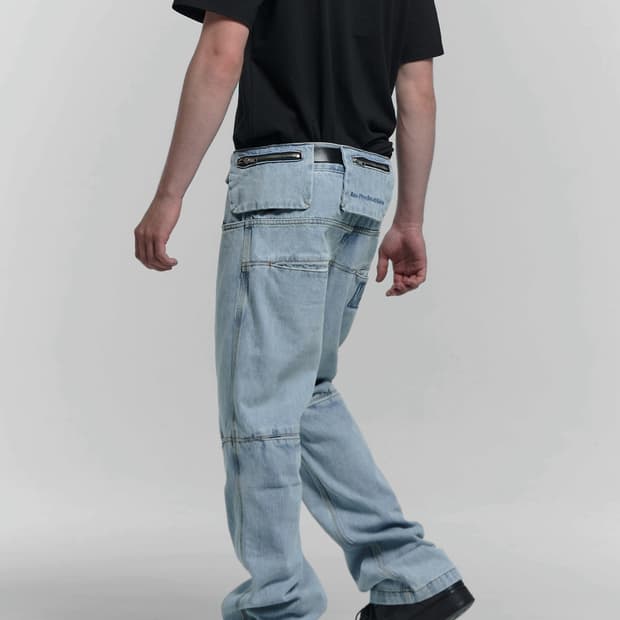 MPa BAG PANTS (STEEL BLUE)