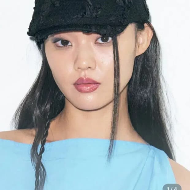 포에지담 베레모 헌팅캡 플라워 패턴