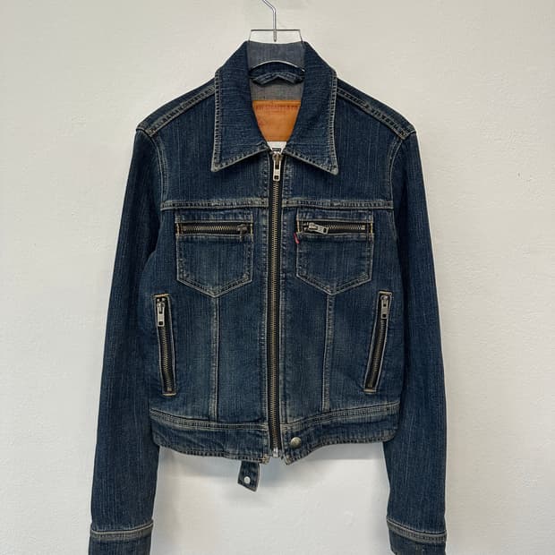리바이스 지퍼 데님자켓