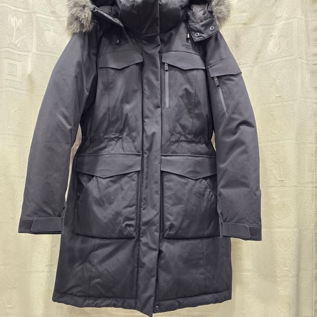 노스페이스 여성 다운 패딩 코트 S(85) 블랙