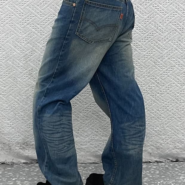 리바이스 OT220 빈티지 오렌지탭 워싱 데님팬츠 33인치 C07142