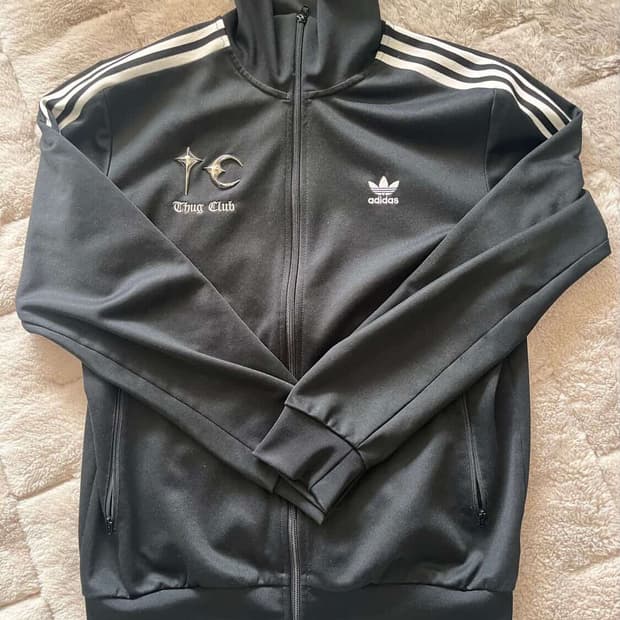 아디다스 x 떠그 클럽 트랙탑 져지 블랙