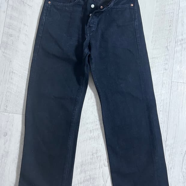 RRL 블랙 온 블랙 빈티지 파이브 포켓 29x30